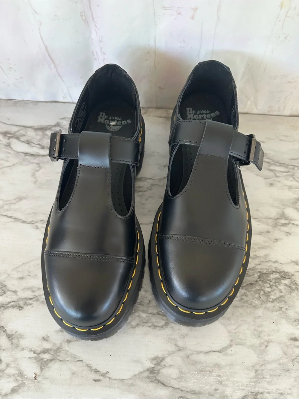 Dr. Martens Bethan Mary Jane Black Sz 10 Women Chunky Goth Y2K Leather Mary Jane